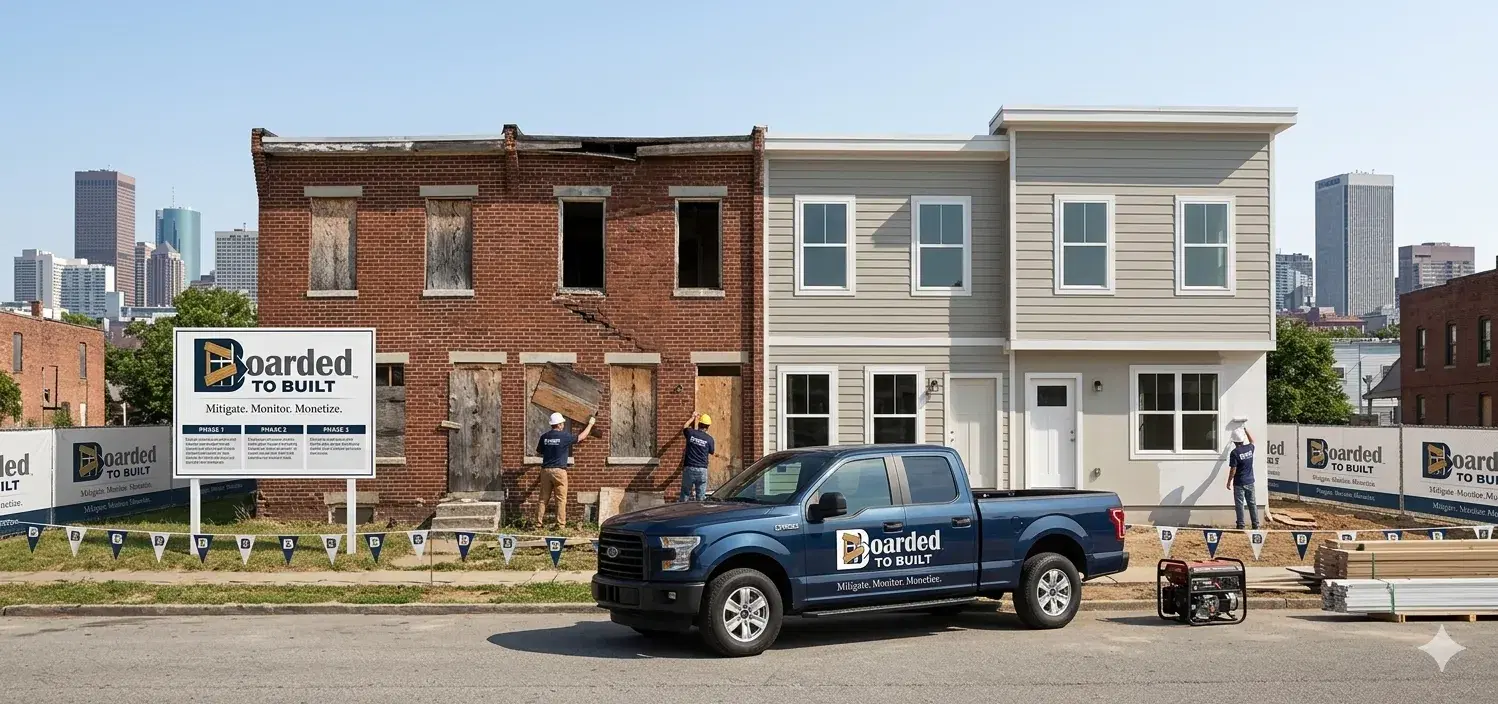 B2B field inspector at vacant property